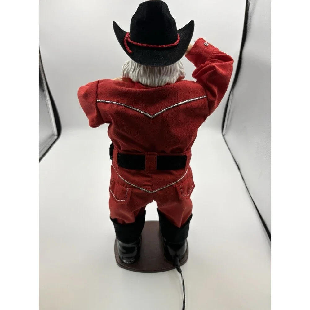 Holly Jolly Rock Santa Animated Dancing Cowboy Alan Jackson 1999 | TESTED WORKS